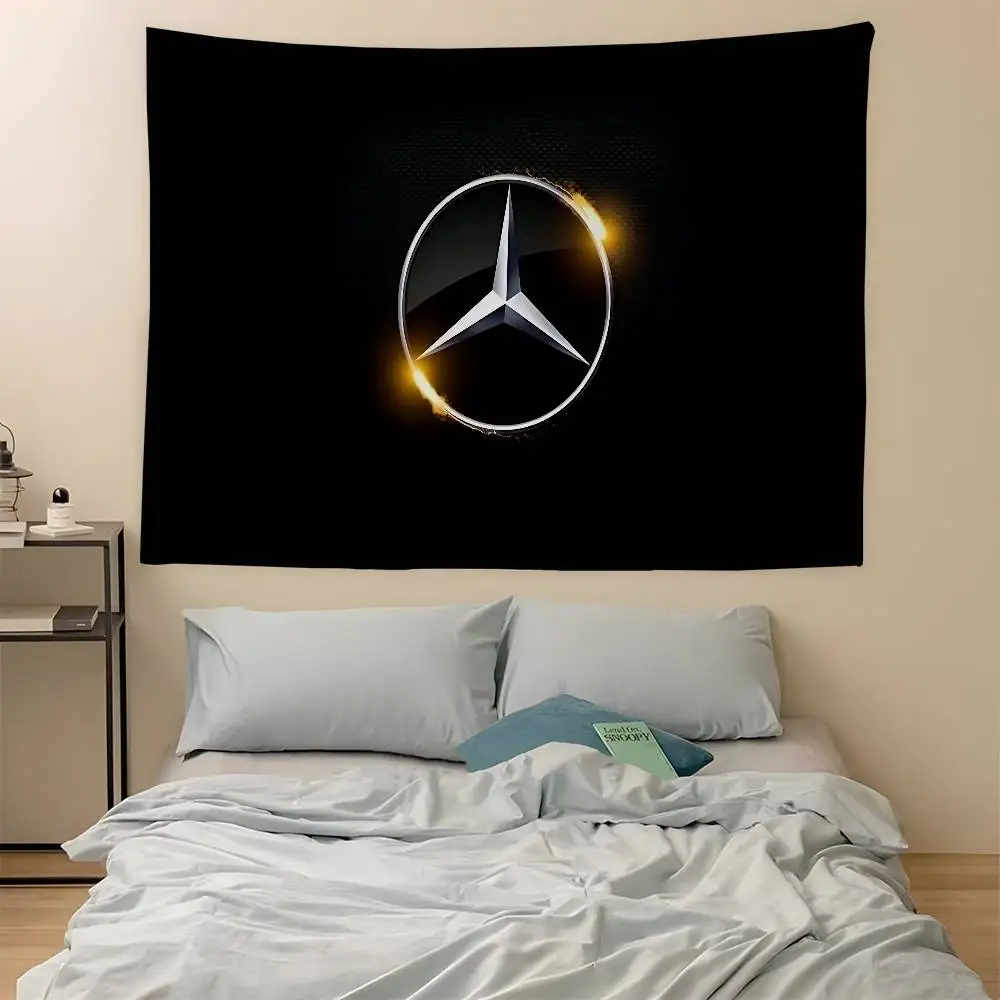 M-Mercedes-Ben-z-Backs DIY Wandteppich zum Aufhängen, Tarot Hippie Wandteppiche, Wohnheim INS Heimdekoration
