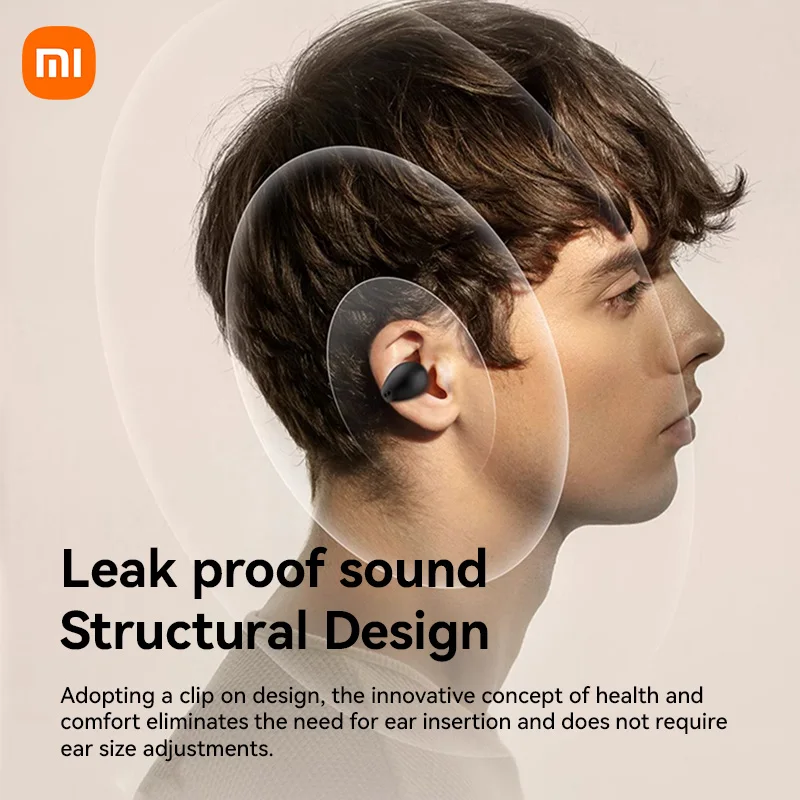 XIAOMI Oorclip TWS Draadloze oordopjes K10 Bluetooth 5.3 Oortelefoon Beengeleiding Sport Headset Waterdichte oorbelhoofdtelefoon