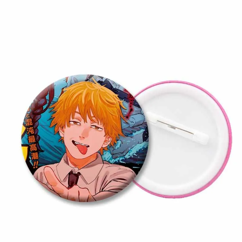 Anime-Accessoires: Aki Hayakawa, Reze, Denji, Power, Makima – Anstecker, Reversnadeln, runde Broschen zum Selbergestalten für Umhängetaschen, Hüte oder als Dekoration. – Detail 2