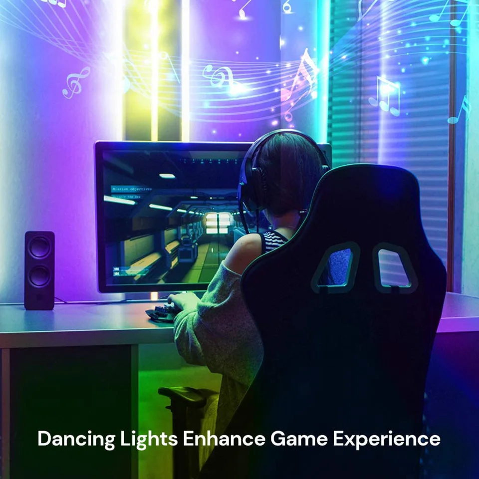 USB LED Strip Light 5050 Flexible RGB Lamp Tape Sound Sensor 1M-5M DC5V for TV Backlight Home Decorations