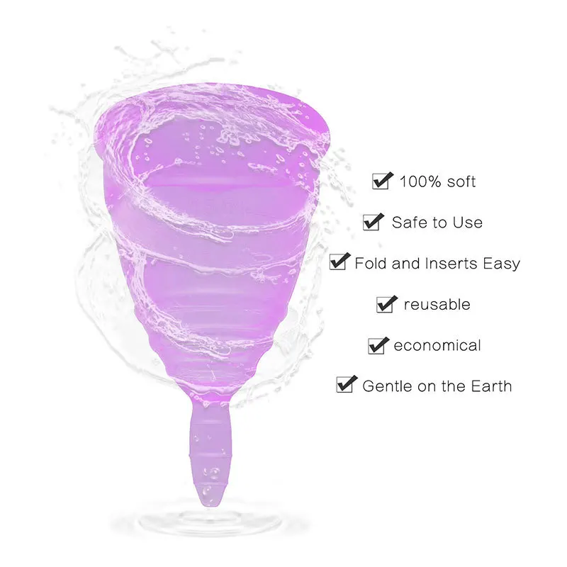 ReusableCup Menstrual Cups Menstruation Bowl Mentrual Silicon Period Products Silicone Women\'s Hygiene Health менструальная чаша