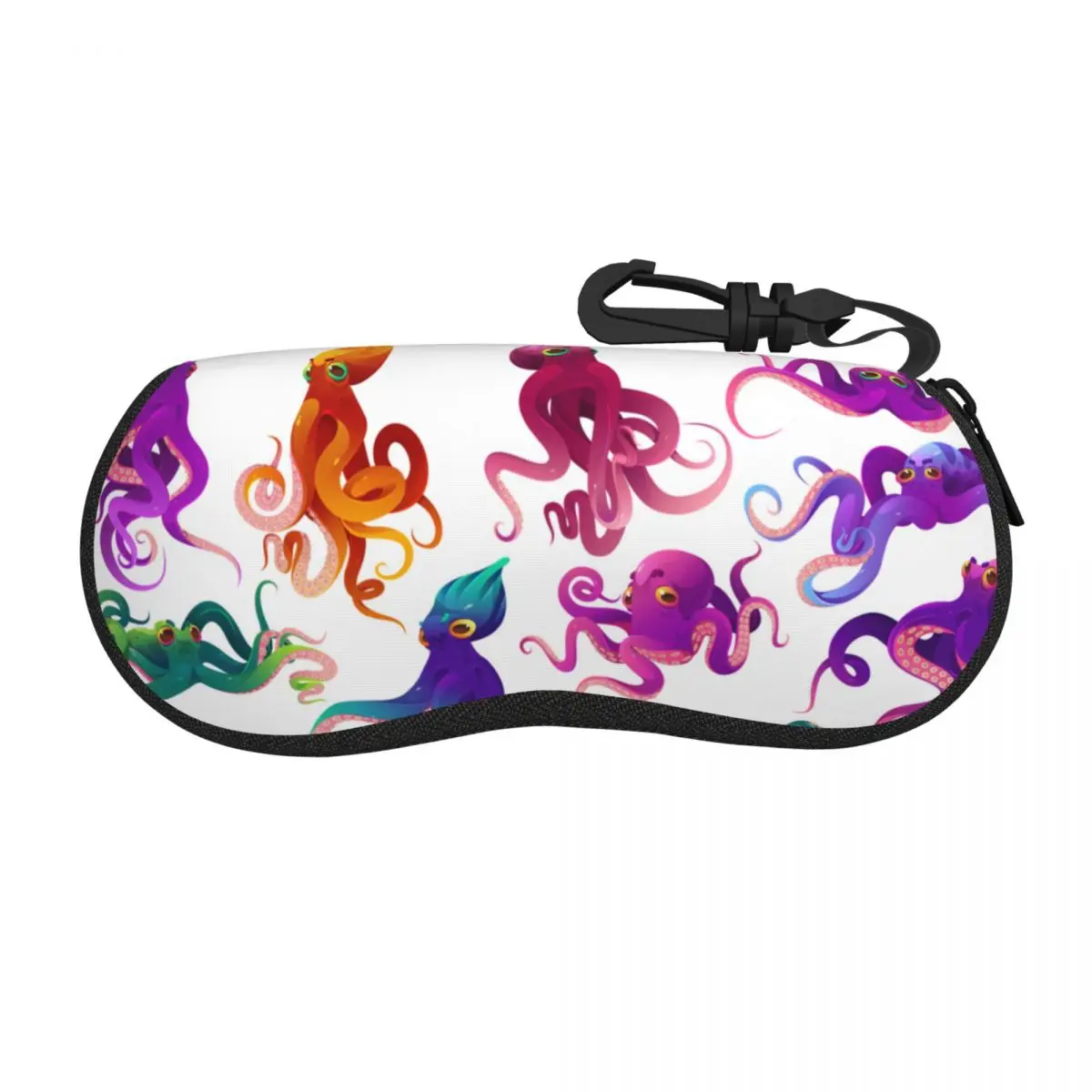 Eyeglasses Protector Cases Cool Sunglass Case Wiener Cute Color Octopuses Sea Animals With Tentacles BadgerGlasses Pouch