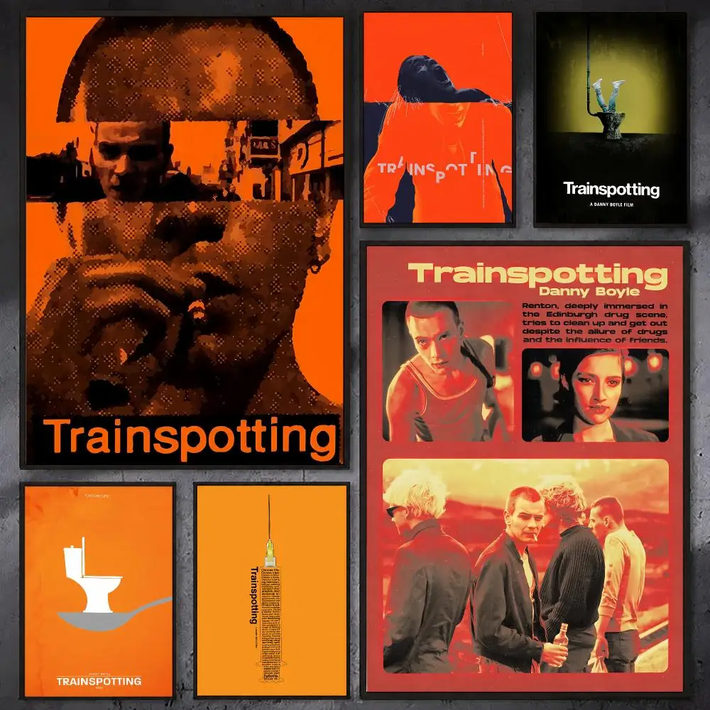 T-Trainspotting Rapper Album Poster Waterproof Sticky Wall Art Print For Bedroom Living Room Hallway Bar Home Decor