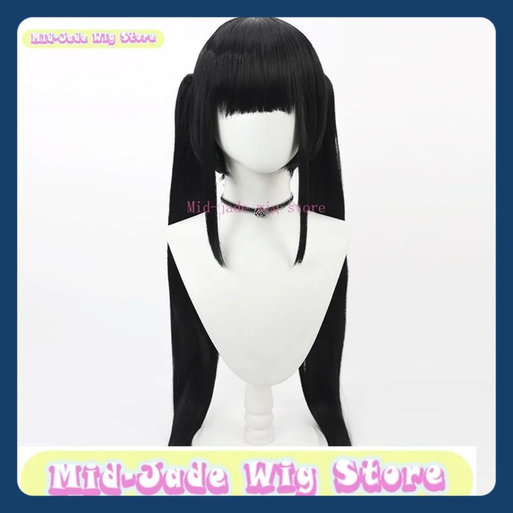 Peruka Cosplay Azur Lane Noshiro Anime Gra RPG Halloween Impreza Występ Syntetyczne Włosy Średniej Długości Peruka Mid-jade Sklep