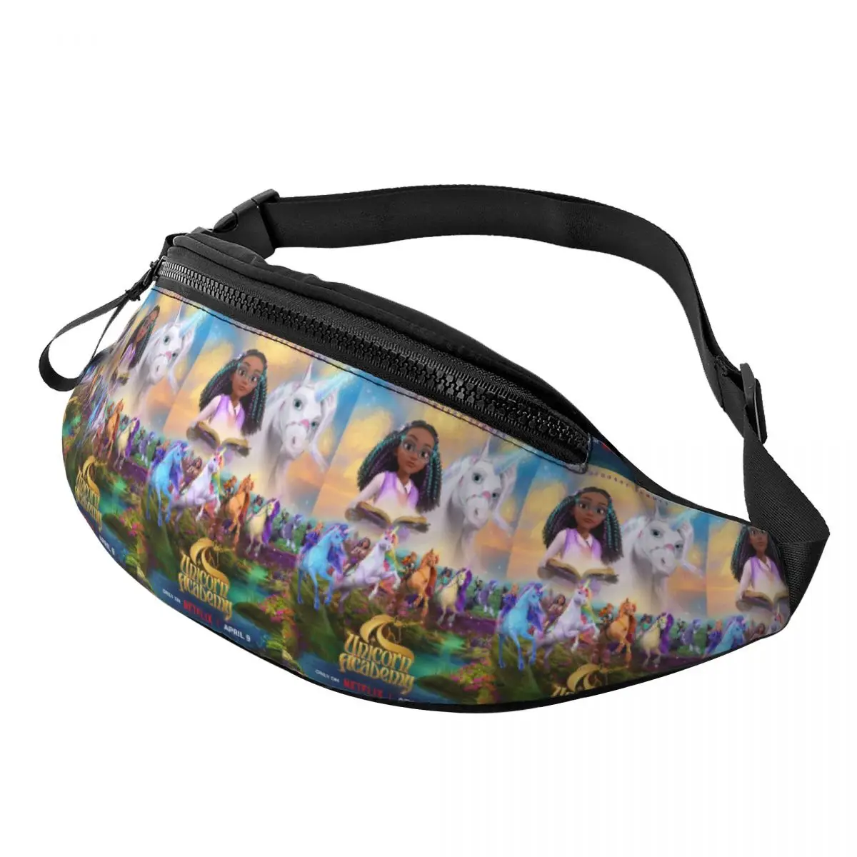 

Unicorn Academy Waist Bag for Women Men Crossbody Fanny Pack Running Phone Money Pouch