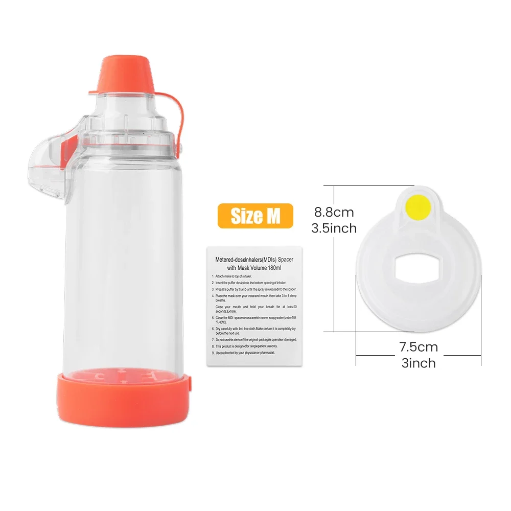 Vernevelaar Cup Inhalator Fles Astma Inhaleren Kamer Automizer Spacer Mist Opslag Compressor Tank Verstuiver Masker Kinderen Volwassen