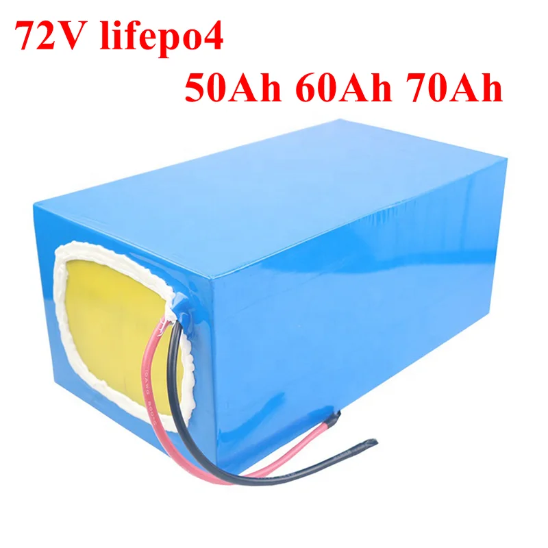 

LiFePO4 72v 50ah 60ah 70ah lithium iron phosphate Battery Pack Golf cart off-grid power EV solar energy forklift + 8A charger