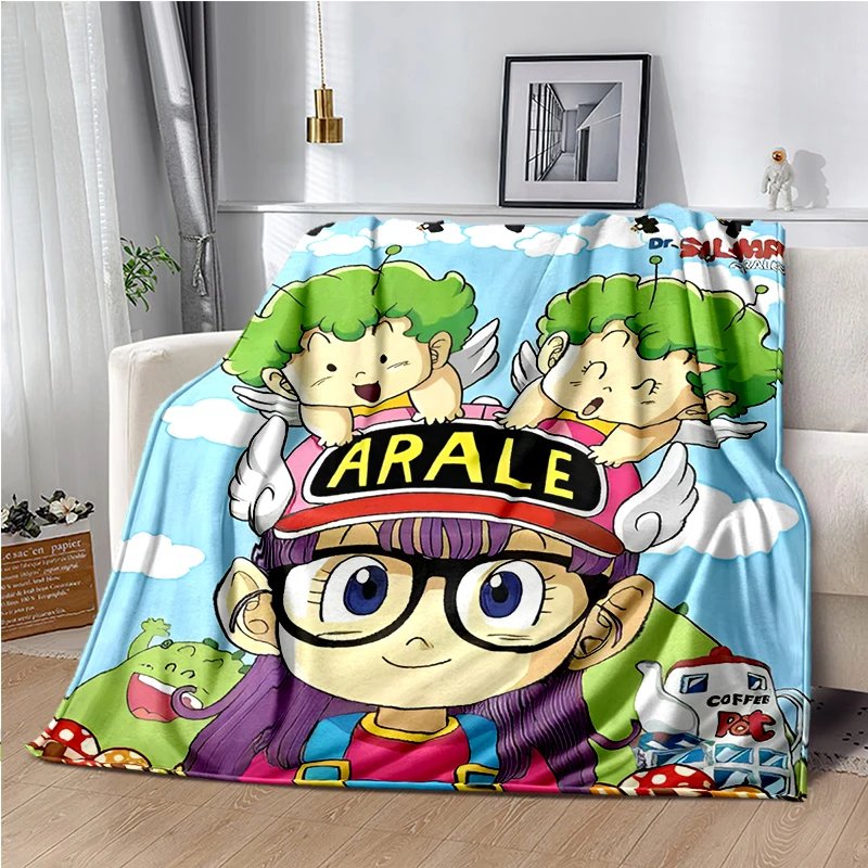 Cartoon Anime DR Slump Arale Cute Super Soft Throws Blanket,Warm Cozy Blanket for Bed,Sofa,Bedroom,Living Room,Travel,Camping
