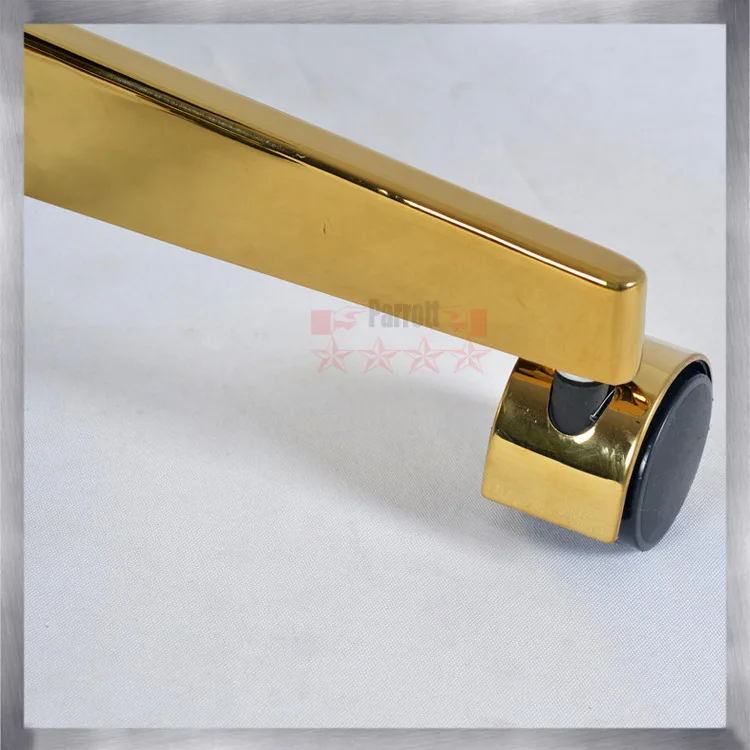 알루미늄 합금 금도금 5성급 사무용 의자 레저 회전 의자 5발 리프팅 베이스