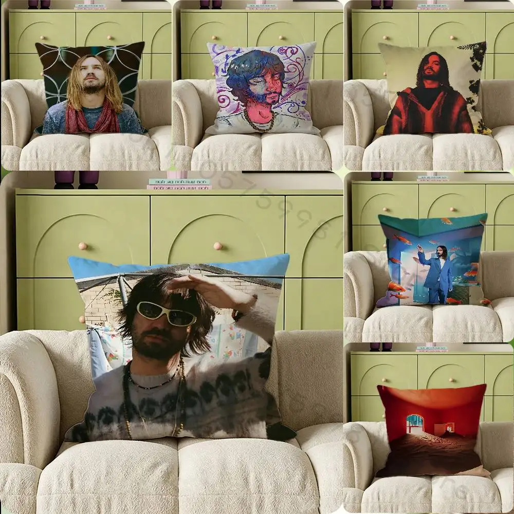 Tame Impala K-Kevin P-Parker Print Throw Pillow Cover Square Cushion Case for Living Room Bedroom Decor