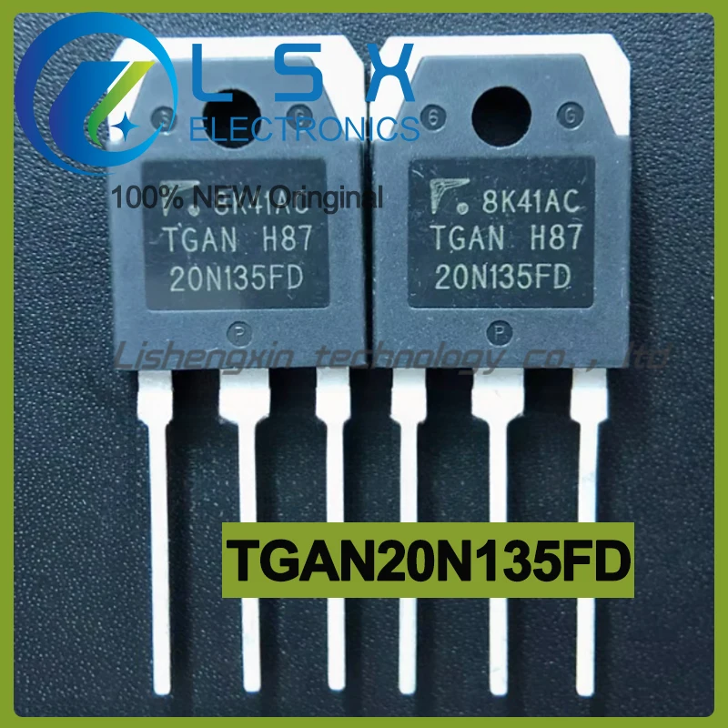 10pcs TGAN20N135FD 20N135FD TO-3P 1350V 20A New and Original