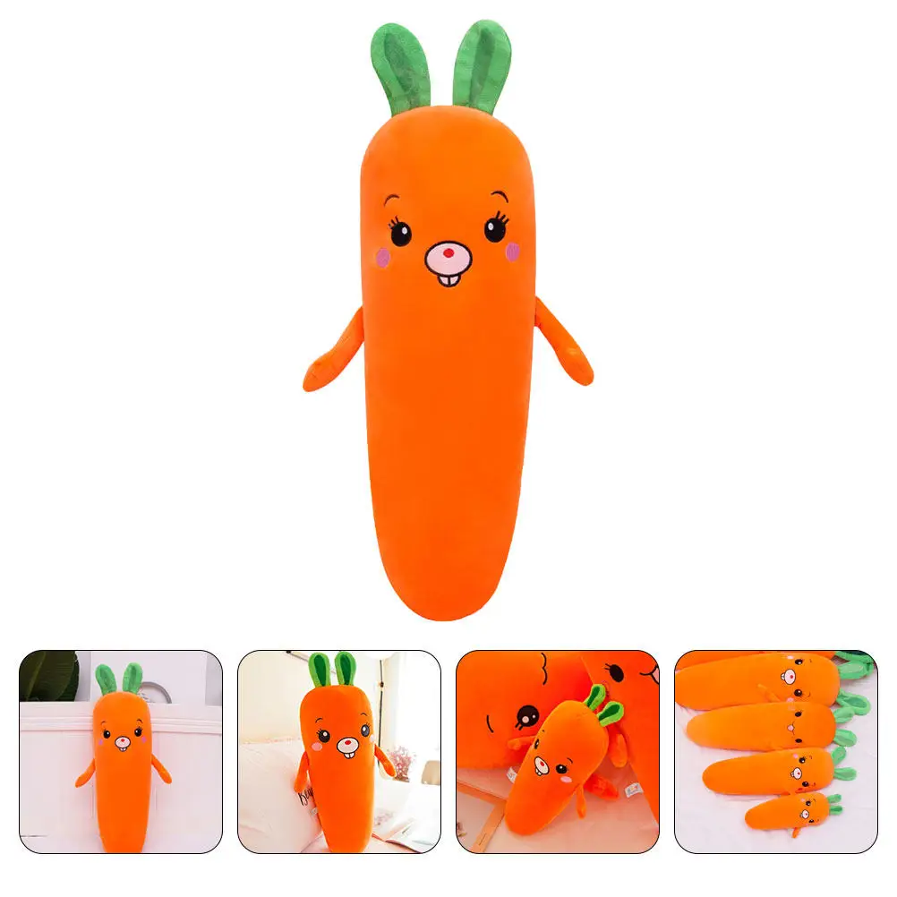 

Подушка-морковка: мягкая, приятная для кожи, из пухового хлопка, уютная подушка для объятий для детей, для гостиной, спальни, дивана, офиса, декоративная.