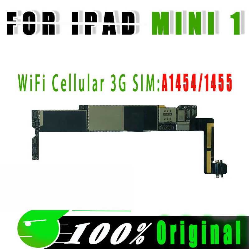 A1432 wifi Version A1454 or A1455 Original Free iCloud for Ipad MINI 1 Motherboard for Ipad MINI 1 Logic boards with IOS Syste