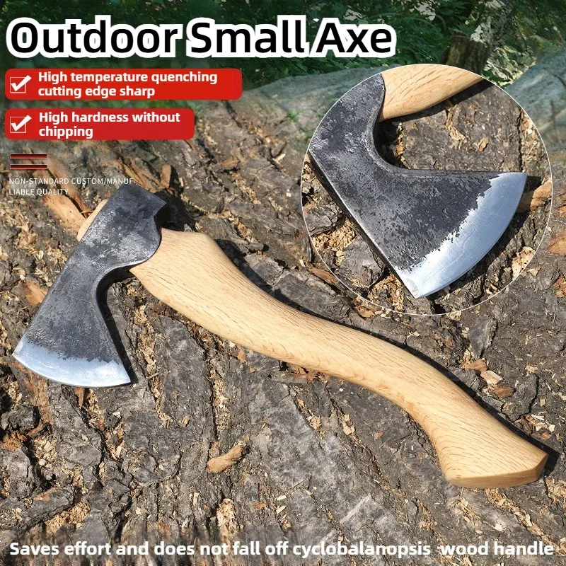 

Outdoor Small Ax Portable Hand Hatchet Camping Supplies Axe for Professional Multifunctional Ax Firewood Survival Accessories