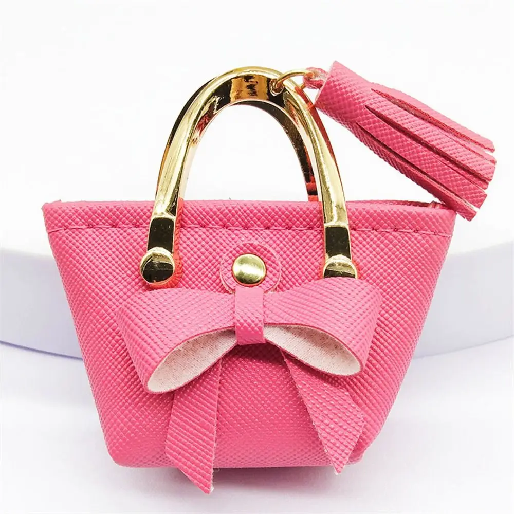 Handmade Pretend Toy Dolls Bag 1/6 Scale PU Leather Dolls Handbag Dress Up Colorful Miniature Handbag Doll Accessories