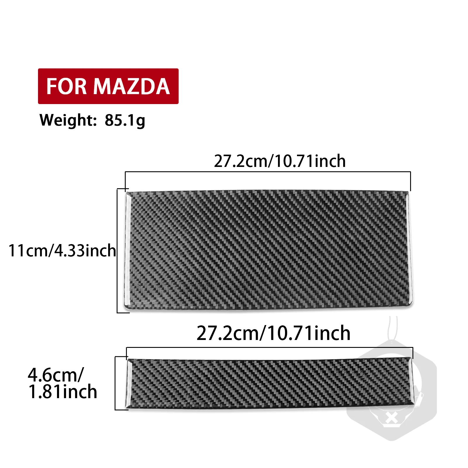 

For Mazda 6 2002—2008 Car Accessories Carbon Fiber Interior Center Console Navigation Panel Set Cover Trim Sticker Modification