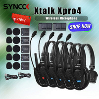 Synco Xtalk Xpro5 Wireless Intercom Headset 5User Teamwork 2.4GHz Communication System Single-Ear Headset for Filmmaking