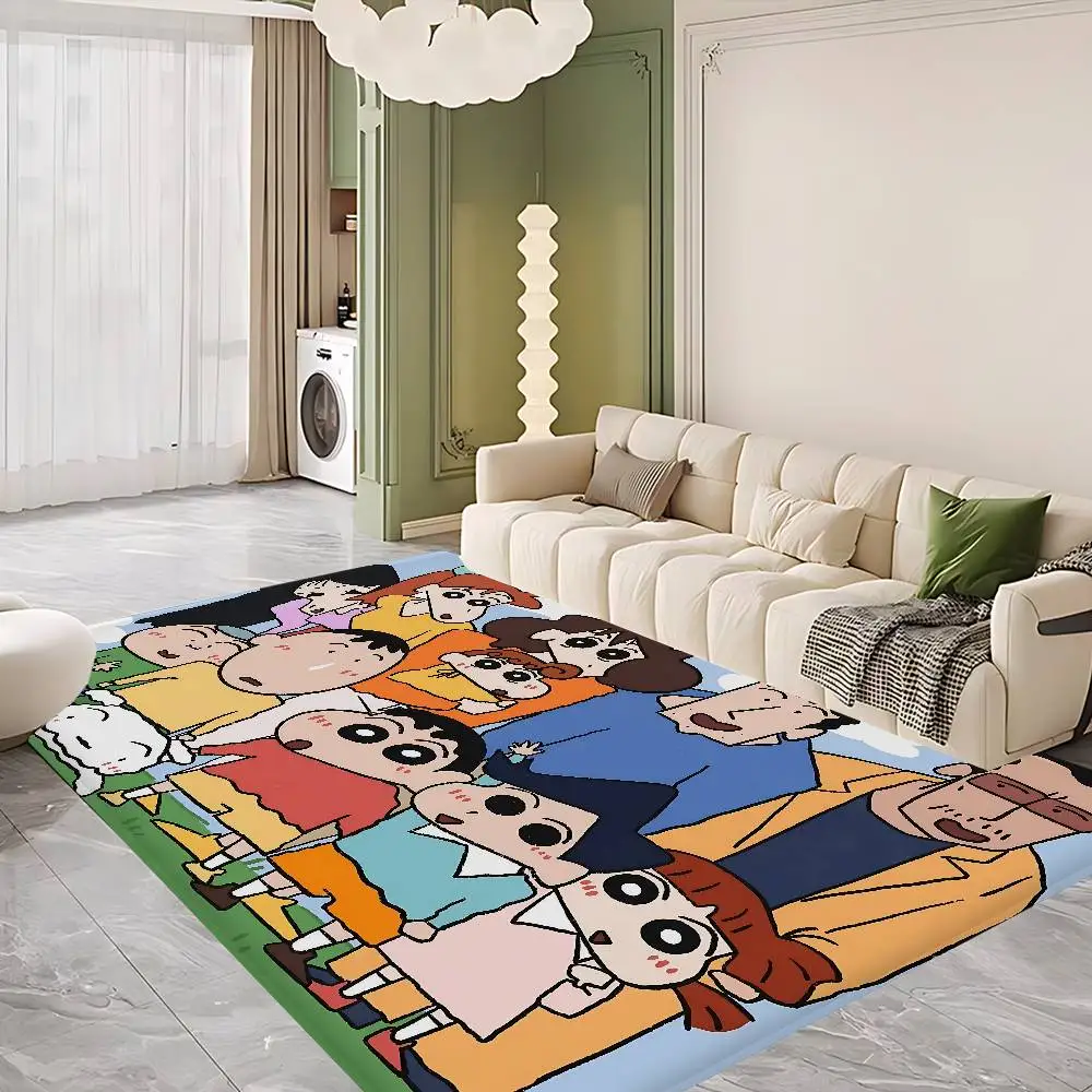 Anime C-Crayon S-Shin-chan Kitchen Mat Kids Room Bedroom Decoration Balcony Anti-Slip Doormat Living Room Alfombra 2