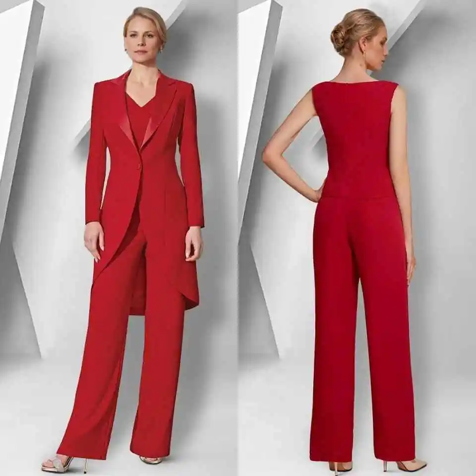 

Professional Women's Suit 2 Piece Jacket Jumpsuit Notch Lapel Single Breasted Formal Occasion Office Wear Commute Customized