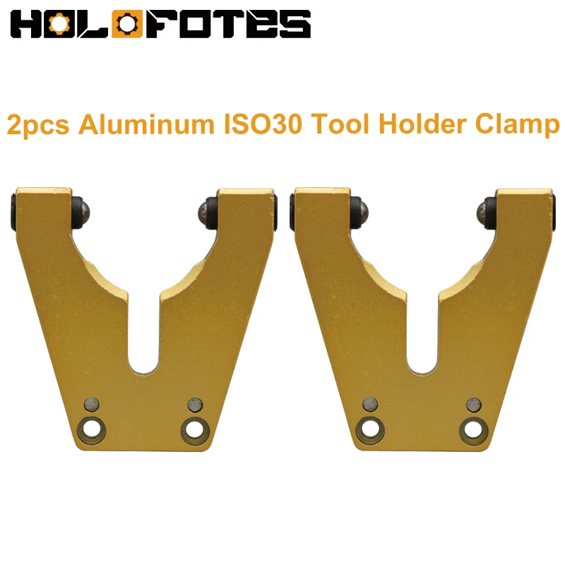 

2pcs Aluminum ISO30 Tool Holder Clamps ATC Tool Changer Grippers for CNC Machining Center Engraving Machine Tool Holder Clips