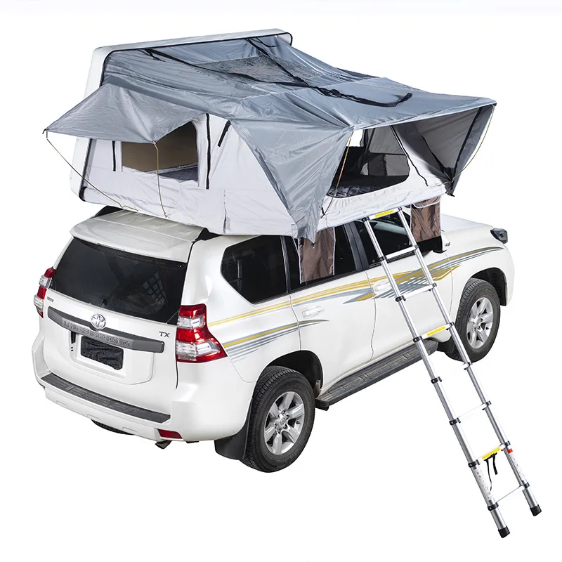 

ABS Family Car Top Roof Tent 3 4 5 People Large Space Easy Set Up Hydraulic Automatic Side Opening Hard Shell Rainproof