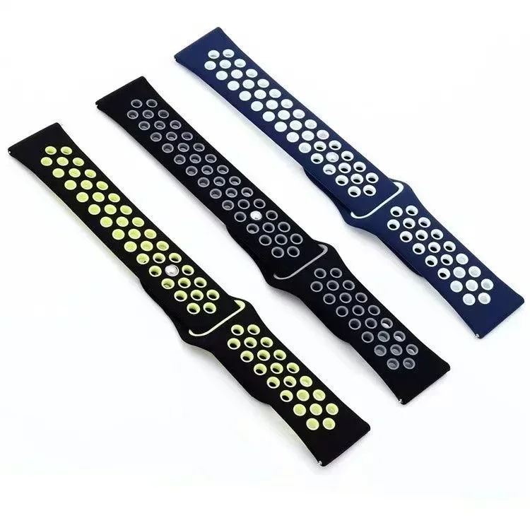 20mm 22mm 18mm Silicone Strap for Garmin Active 5/Vivoactive 5 Breathable Band Garmin Forerunner 55 965 165 265 265S/Venu 3 3/2S