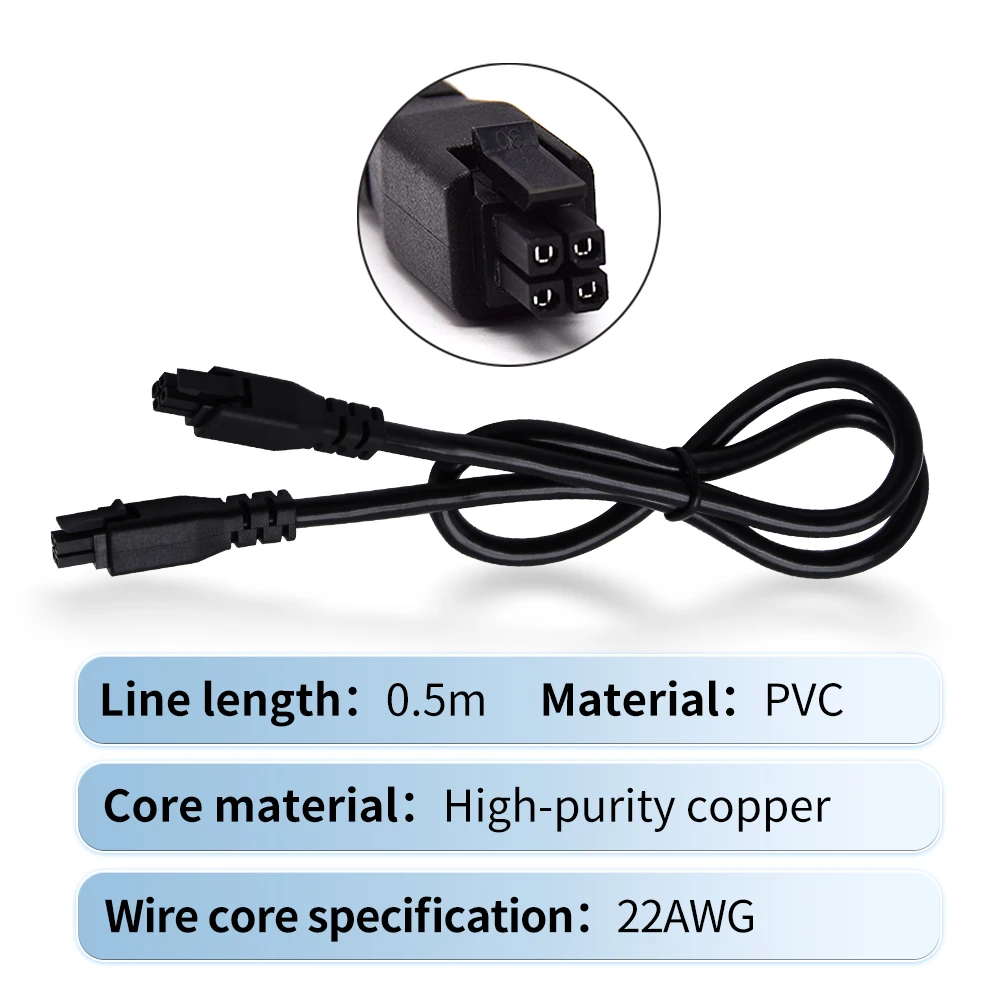 Atualizar Bambu Lab AMS Lite 0.5M/1M/1.5M Cabo de extensão OEM de 4 pinos com conectores macho para impressoras 3D A1/A1 mini/Kobra 3/S1