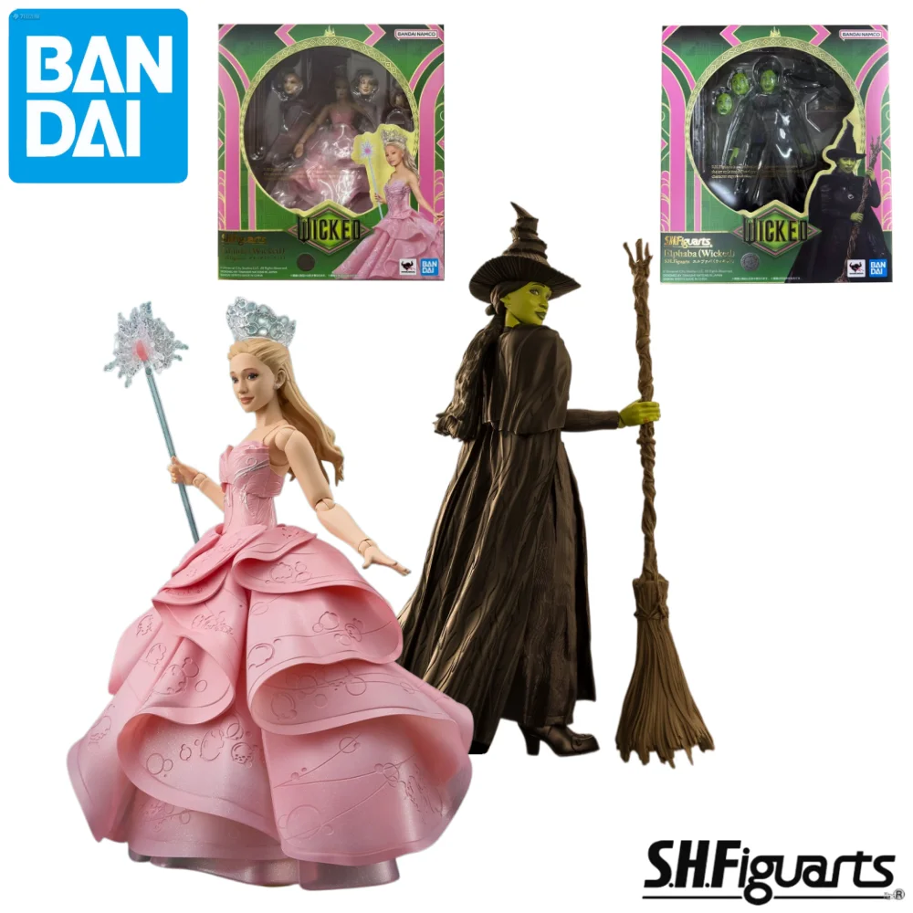 

BANDAI S.H.Figuarts Elphaba & Glinda Model Kit Action Figure Includes Interchangeable Parts Gift for Collector & Fans