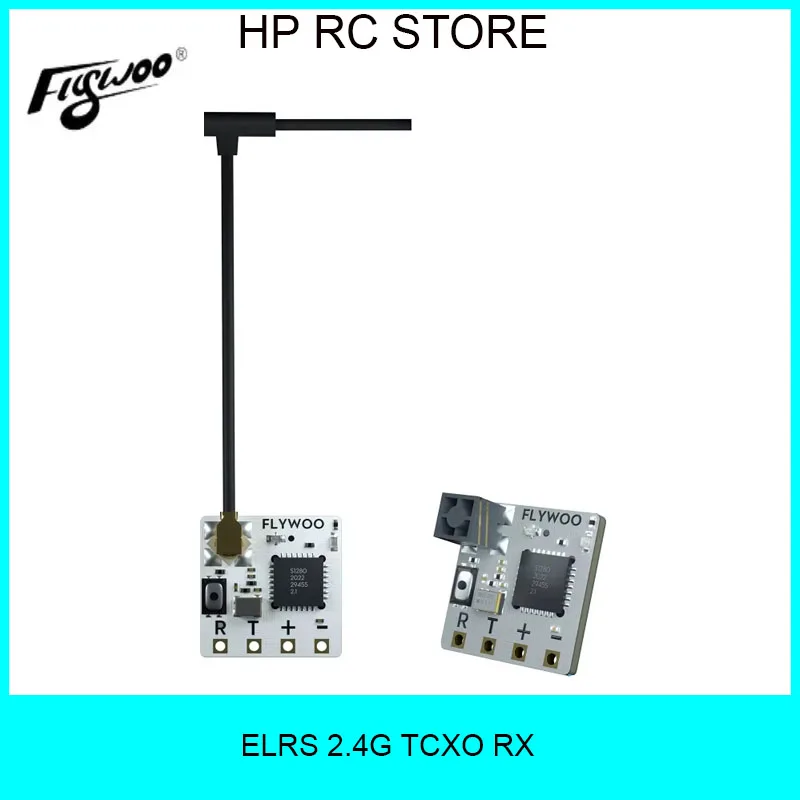 Flywoo 0.4g TCXO 2.4G ELRS Receiver - EL24E (Built-in Antenna) / EL24P for FPV DIY