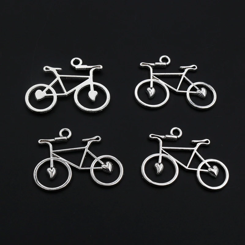 20pcs Antique Silver Plated Bike Car Motorcycle Truck Vehicle Charms Pendant Metal DIY Handmade Jewelry Findings Accessories