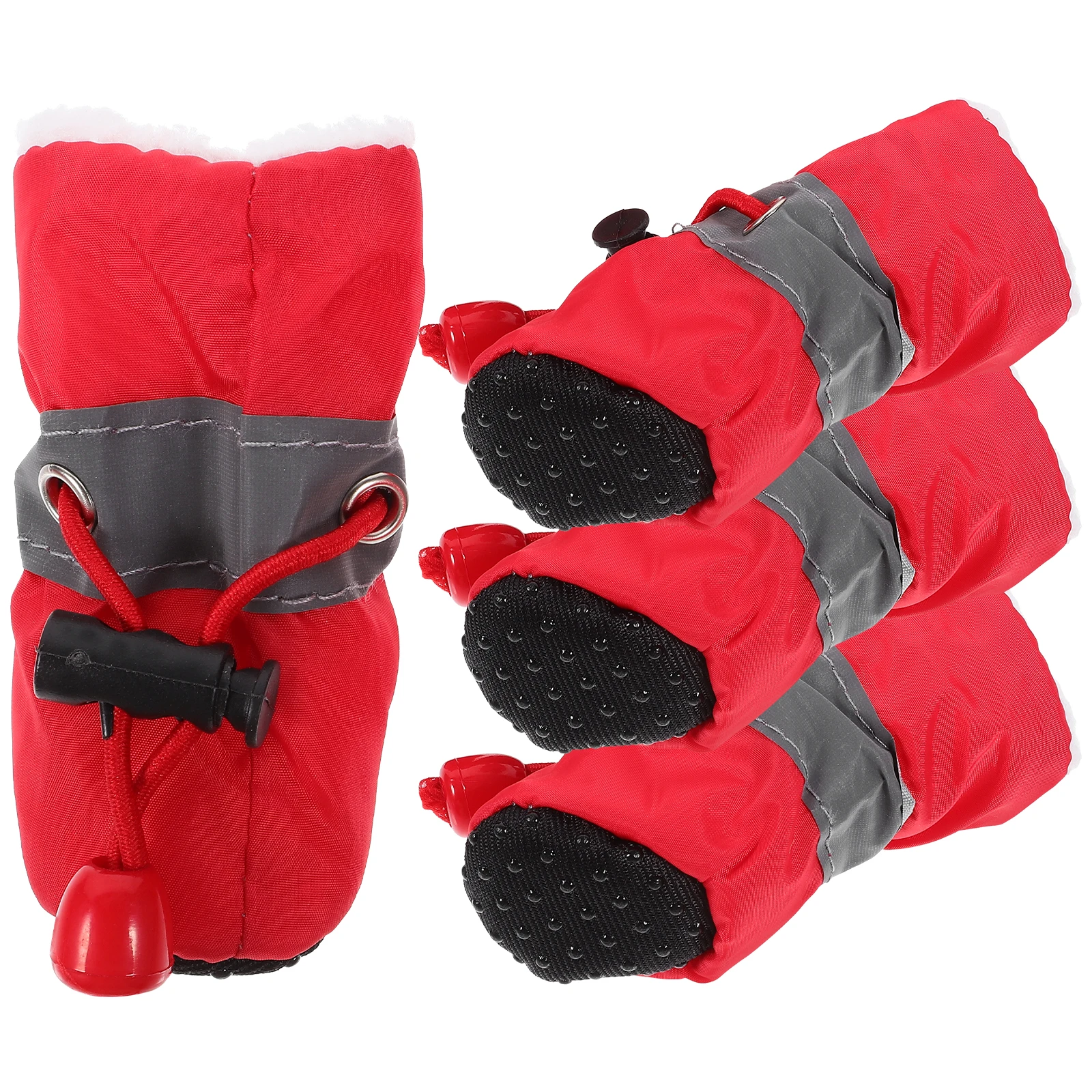 

4 Pcs Dog Boot Non-slip Boots Pet Shoes for Puppy Outdoor Snow Puppies