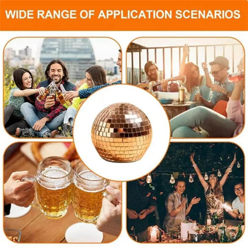 A59E-فتاحة البيرة مرآة تصميم ديسكو الكرة شكل البيرة الماسك مرآة تصميم فتاحة مرآة الكرة ديكور