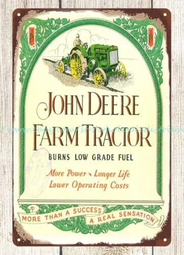 1929 cottage agriculture machinery Farm Tractor metal tin sign  retro sign store