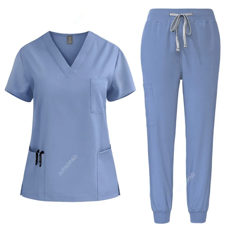 Uniforme de enfermeira mulher hospital médico moletom médico masculino calças de enfermagem unisex uniformes de oficina beleza spa roupas de trabalho novo