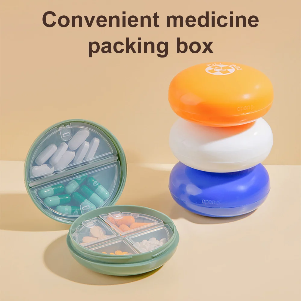 

Multicolor Macaron Medicine Box Convenient Pill Packing Box Mini Portable Pill Storage Box Moisture-proof Sealed Pill Box