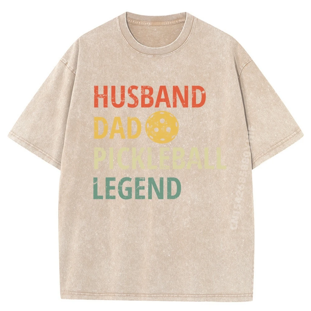 Pickleball القطن الجرافيك تيز الشتاء الملابس الفاخرة الرجال الترفيه غسلها قمم رجل تنفس المطبوعة تي شيرت #4