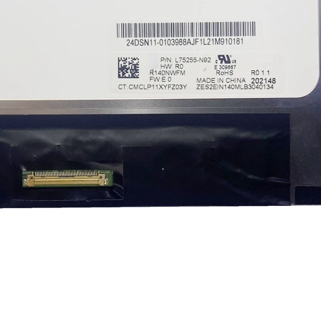 Panel tampilan pengganti R140NWFM R0 14 inci, layar LCD Laptop matriks