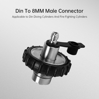 DIDEEP Gas Tank scuba Regulator Din to 8mm Adapter Converter