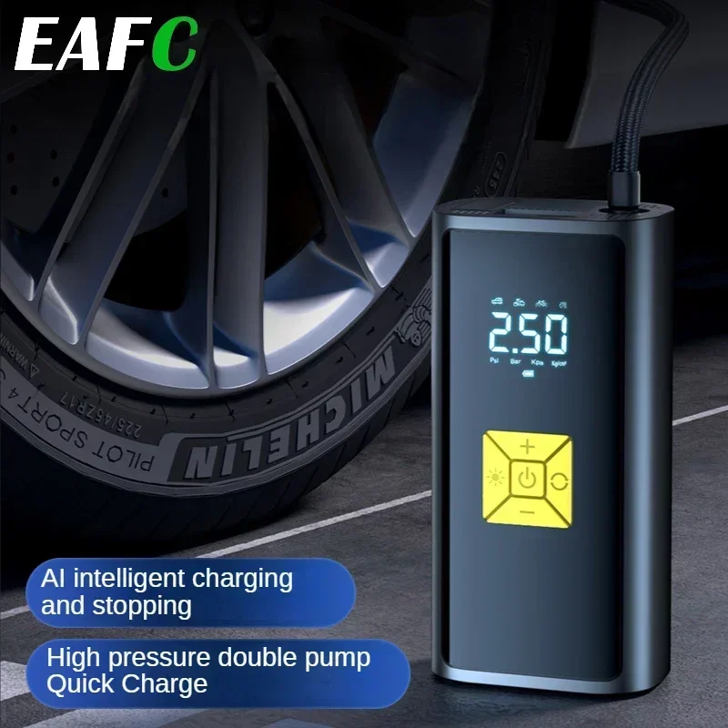 Compresor de Aire de 12 V, Bomba de Aire Portátil para Automóvil, Inflador de Neumáticos Eléctrico, Bomba de Aire para Automóviles, Motocicletas y Bicicletas
