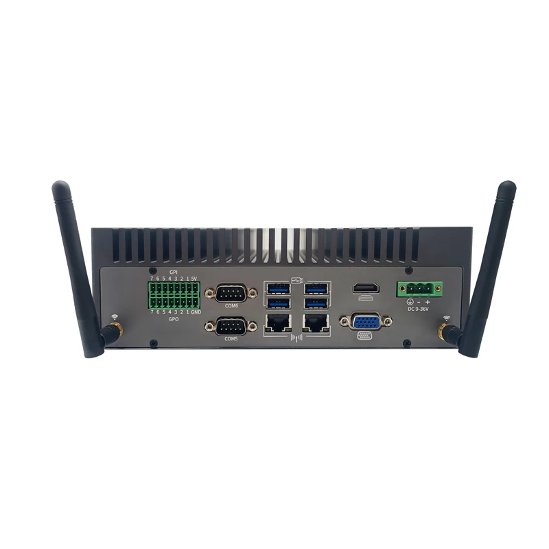 

Fanless Embedded IoT Industrial PC Mini PC Intel i5/i7 high-performance 4*RS485 2*RS232 temperature-display Windows 10