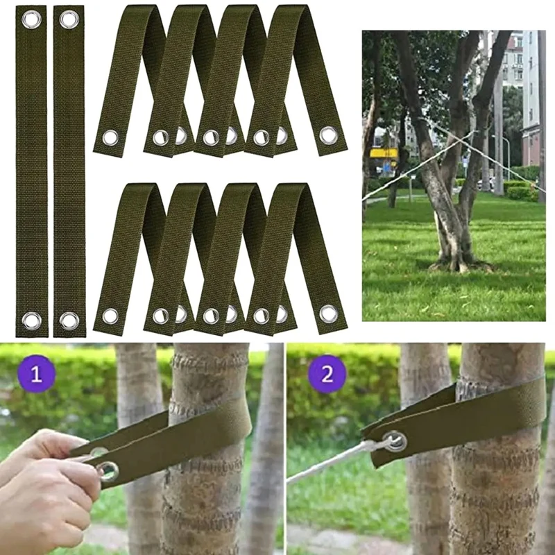 BEAU-Tree Strap With Grommet Strong Load Bearing Good Support Effectively Fixed Newly Planted Branch Belt Garden Tool