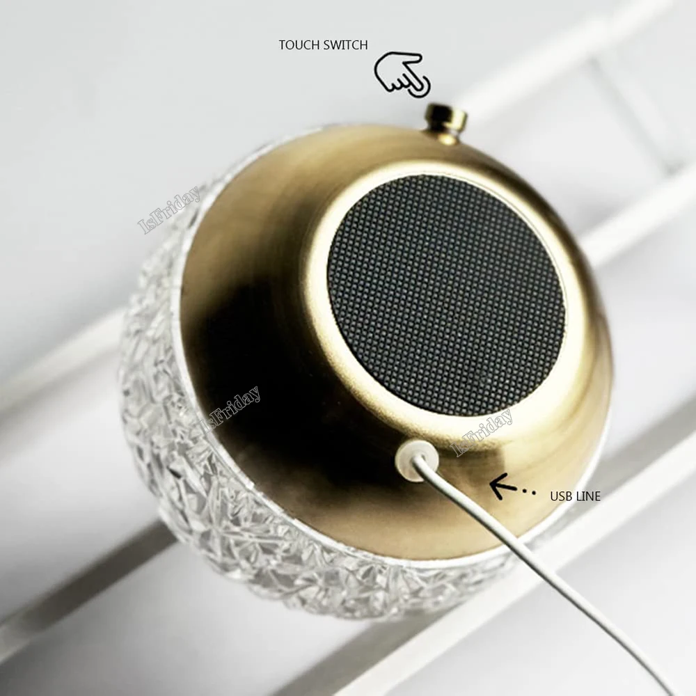 المياه تموج تأثير ضوء العارض لهب الغلاف الجوي الجدول مصباح كروية الدورية Led عرض اللمس التحكم مكتب غرفة زوجين