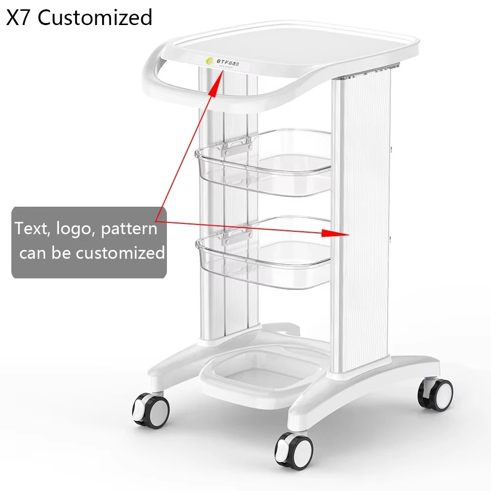 4-Wheel Mobile Portable Spa Trolley Cart Facial Beauty Machine Trolley Cart