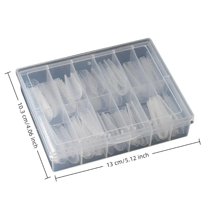 Extension de vernis Gel UV Transparent, faux ongles, couverture complète, manucure sculptée à pression, conseils artistiques, outil de Salon de doigts