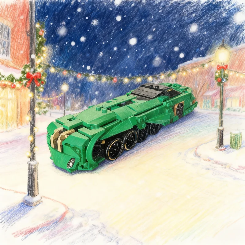 

399 деталей MOC: Поезд Оз (Миди-масштаб), модель-конструктор, игрушка-подарок, креативный коллекционный набор для демонстрации, премиум-класс, для взрослых и детей, для дома