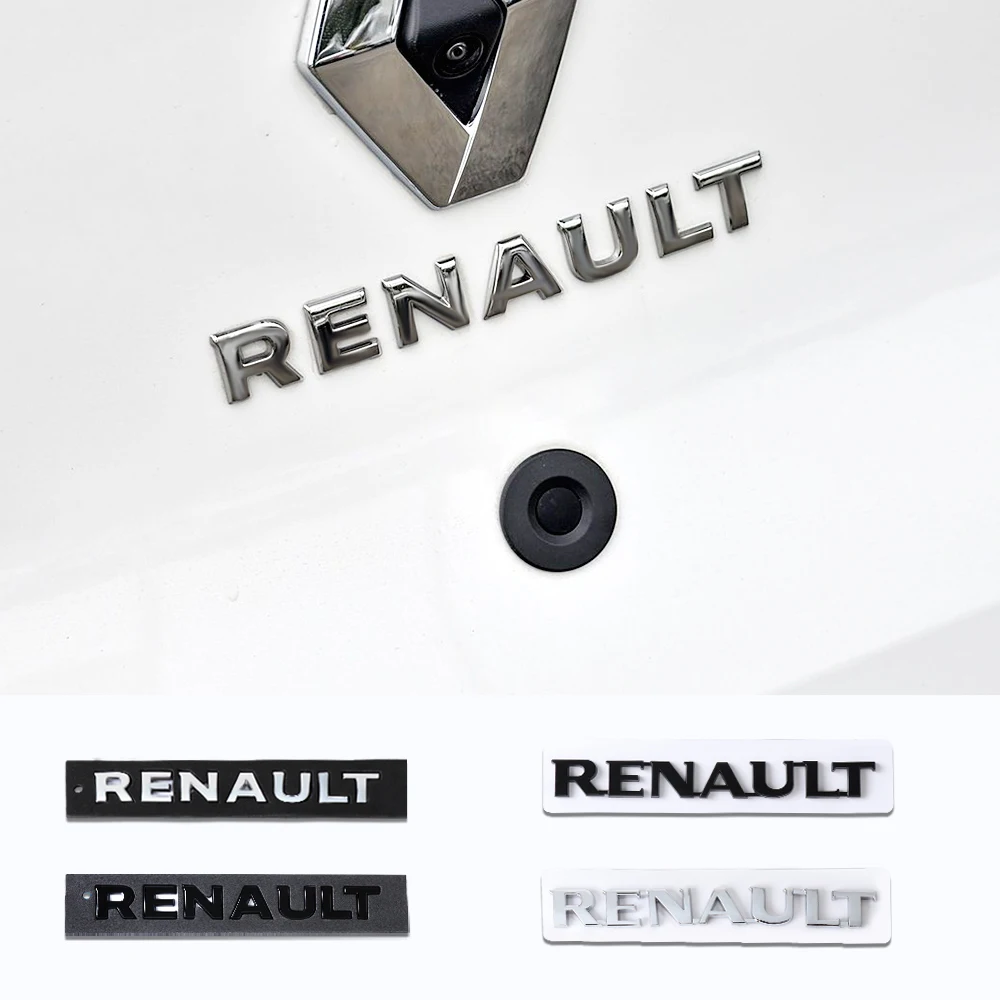 ABS Letter Emblem Car Badge Body Trunk Fender Adhesive Sticker For Renault Modus 3 4 Twingo Master Traffic Vivaro Kangoo Espace