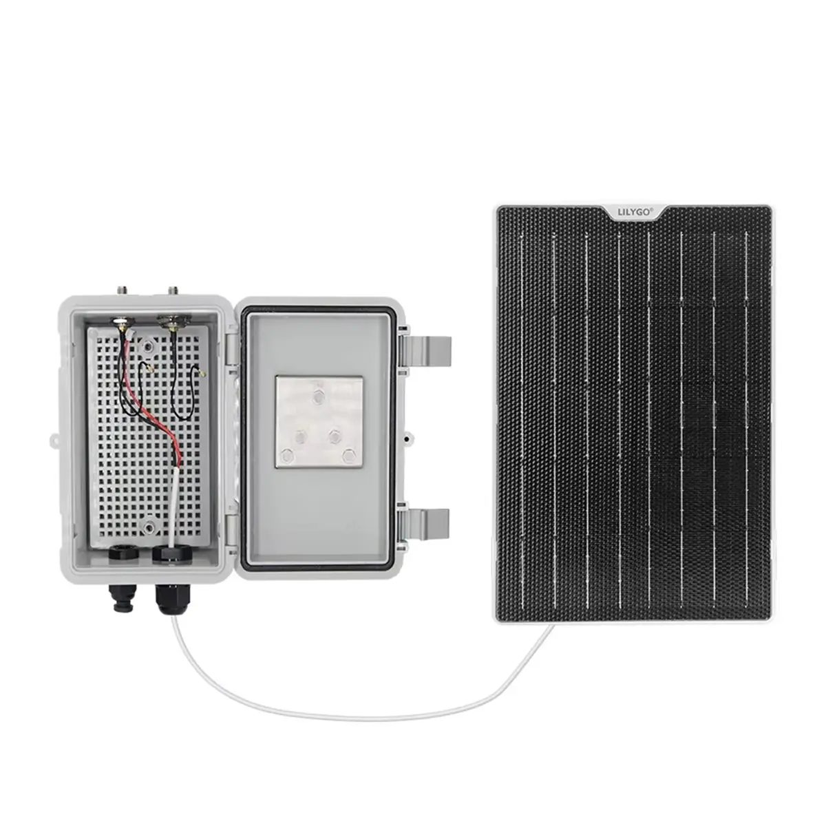 【Fast Delivery】-1085- T-Solar Kit Solar Charging Expansion Board Shell Waterproof Casing Outdoor Use Solar Board Shell