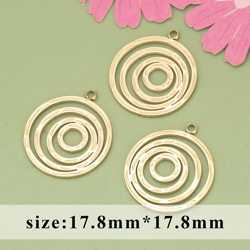 Assoonas, 4 Stück/Set, MD42, Schmuckzubehör, 316L-Edelstahl, nickelfrei, Anhänger, handgefertigt, Schmuckherstellung, DIY-Anhänger – Detail 7