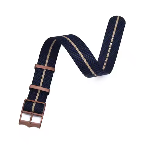 NATOBELT Military Nylon Watch Straps Movable Ring Bronze/Silver Buckle Watchbands For Tudor Nylon Sailcloth Strap 20mm 22mm