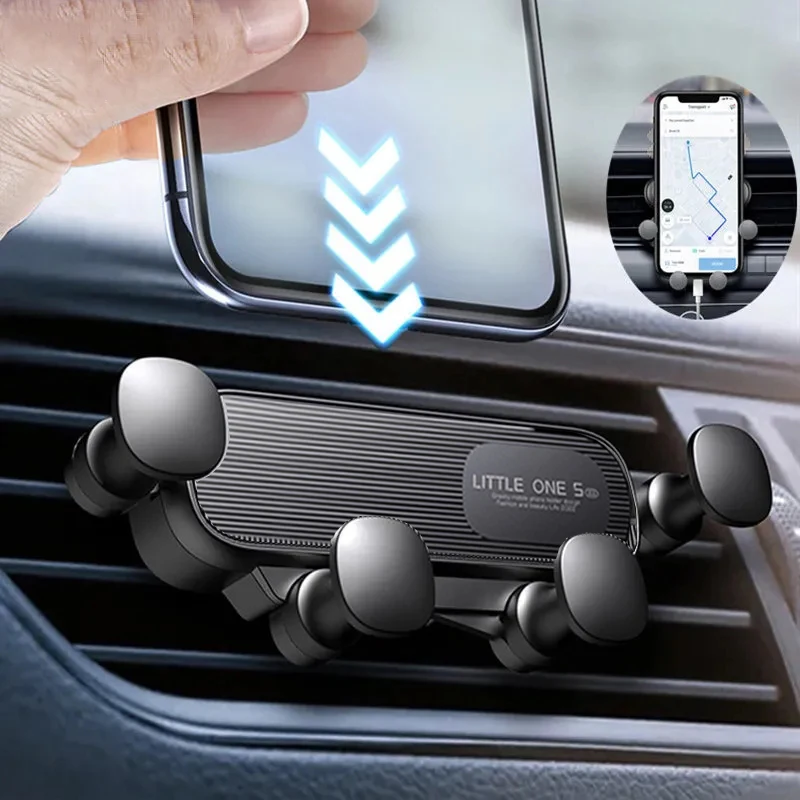 Gravity Car Phone Holder Air Vent Mount Cell Phone Holder in Car Mobile Support For iPhone 13 12 Xiaomi Universal GPS Stand